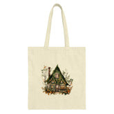 Cottagecore Tote Bag, Whimsical House Design, Fall Aesthetic Bag, Unique Illustration, Everyday Bag, Book Bag, Gift Idea - Tawshia